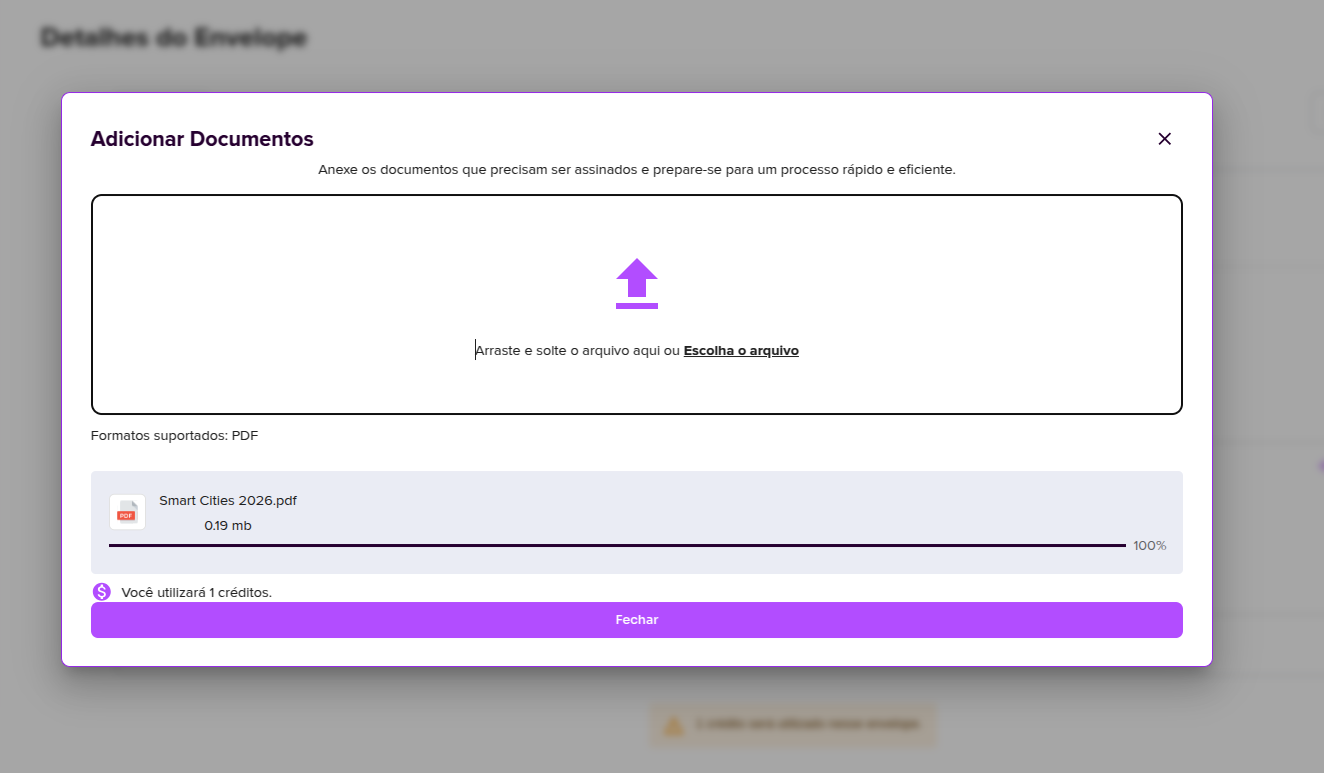 Button to add document