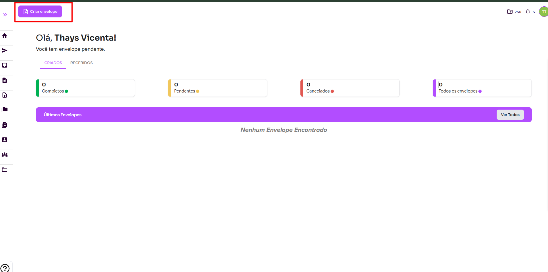 Home screen on the Assin platform